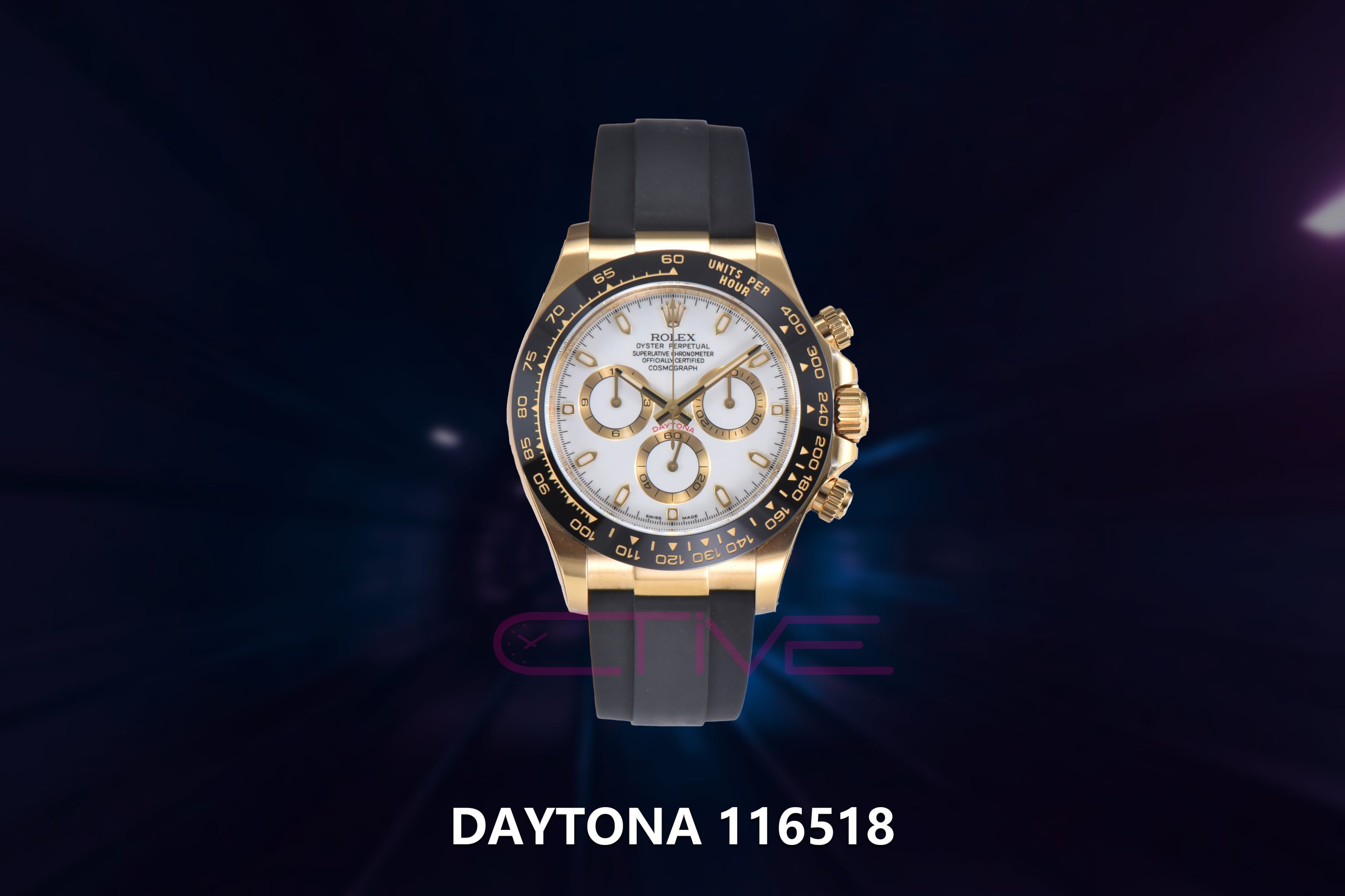 Daytona 116518 Clean Factory 1:1 Best Edition White Dial on Oysterflex Rubber Strap DD4130