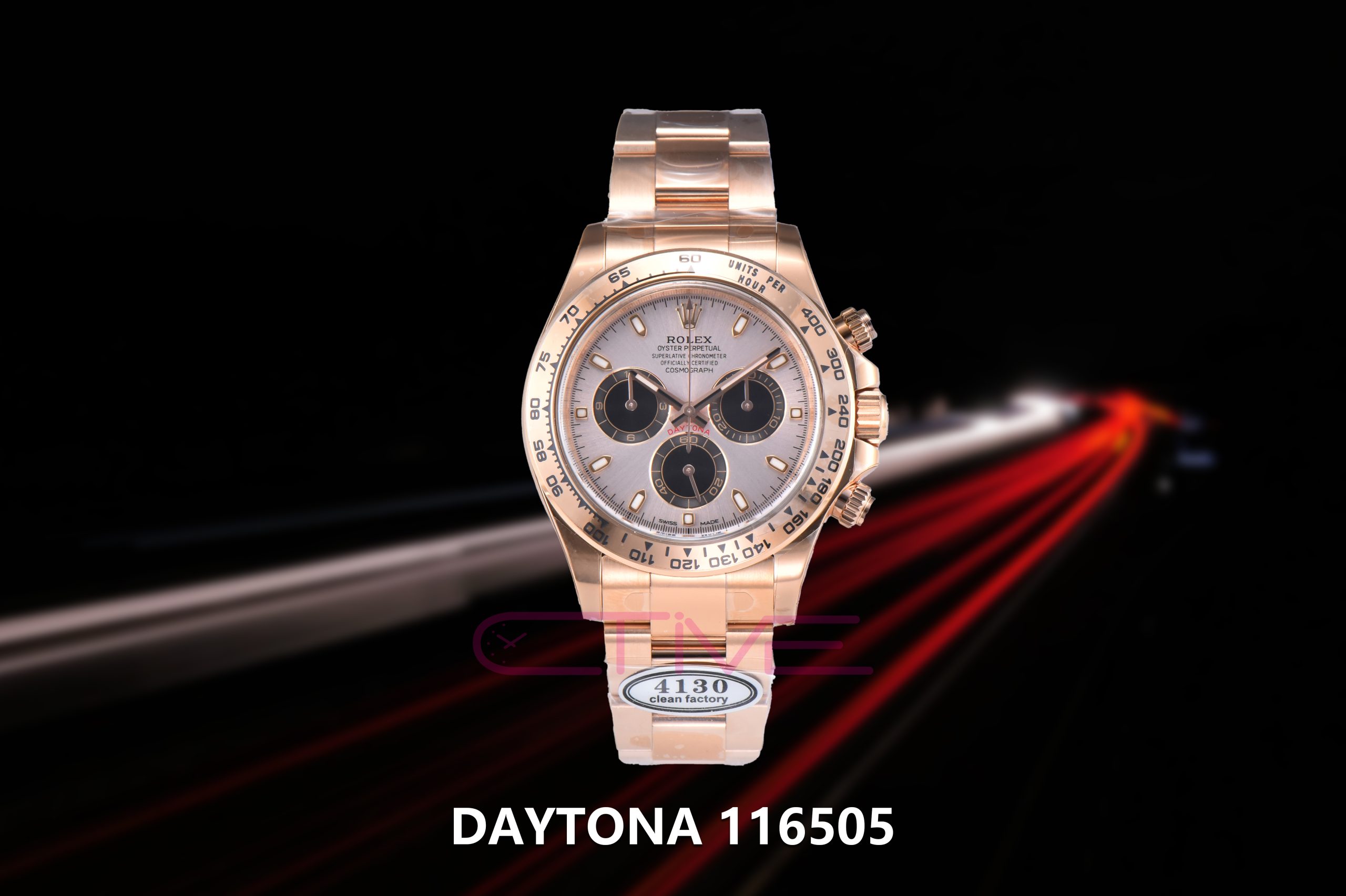 Daytona 116505 RG Clean Factory 1:1 Best Edition RG Sliver Dial on RG Bracelet A4130