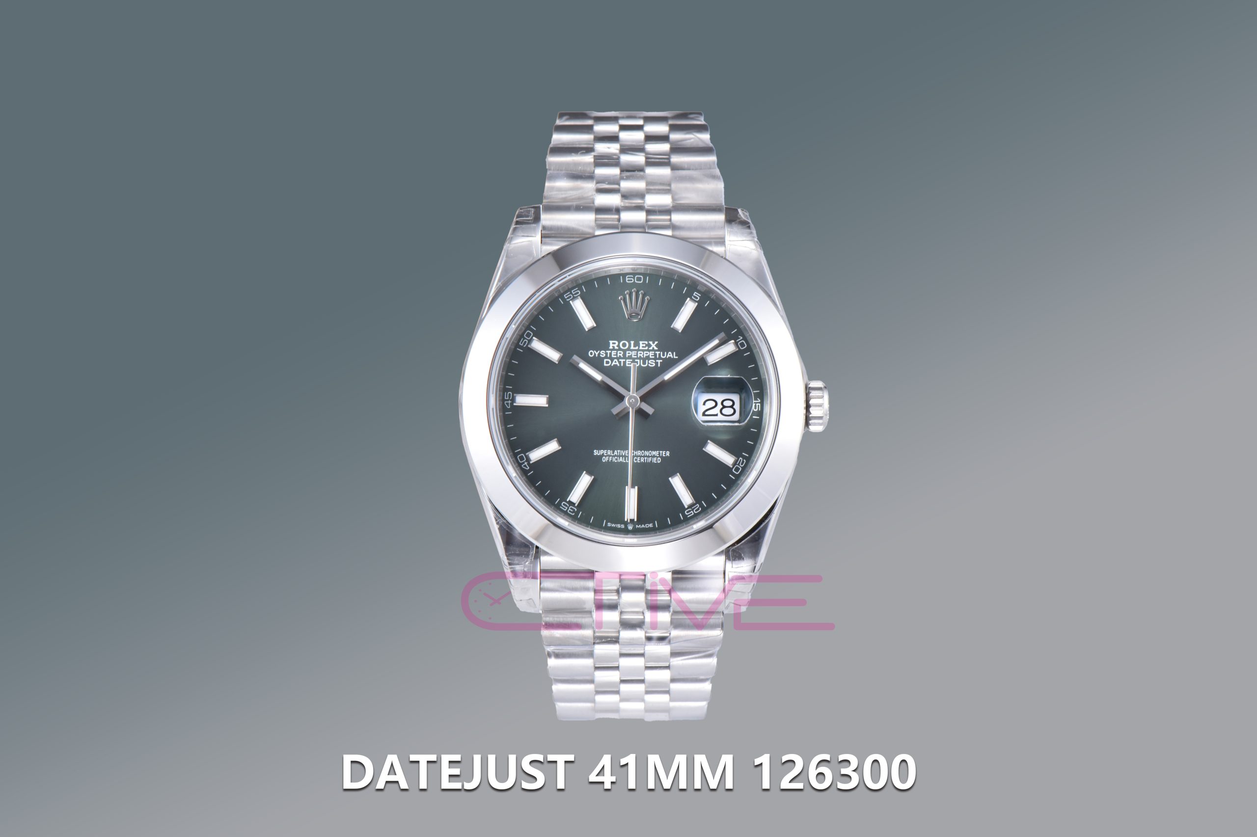 DateJust 41 126300 904L SS VSF 1:1 Best Edition Green Dial on Jubilee Bracelet VS3235