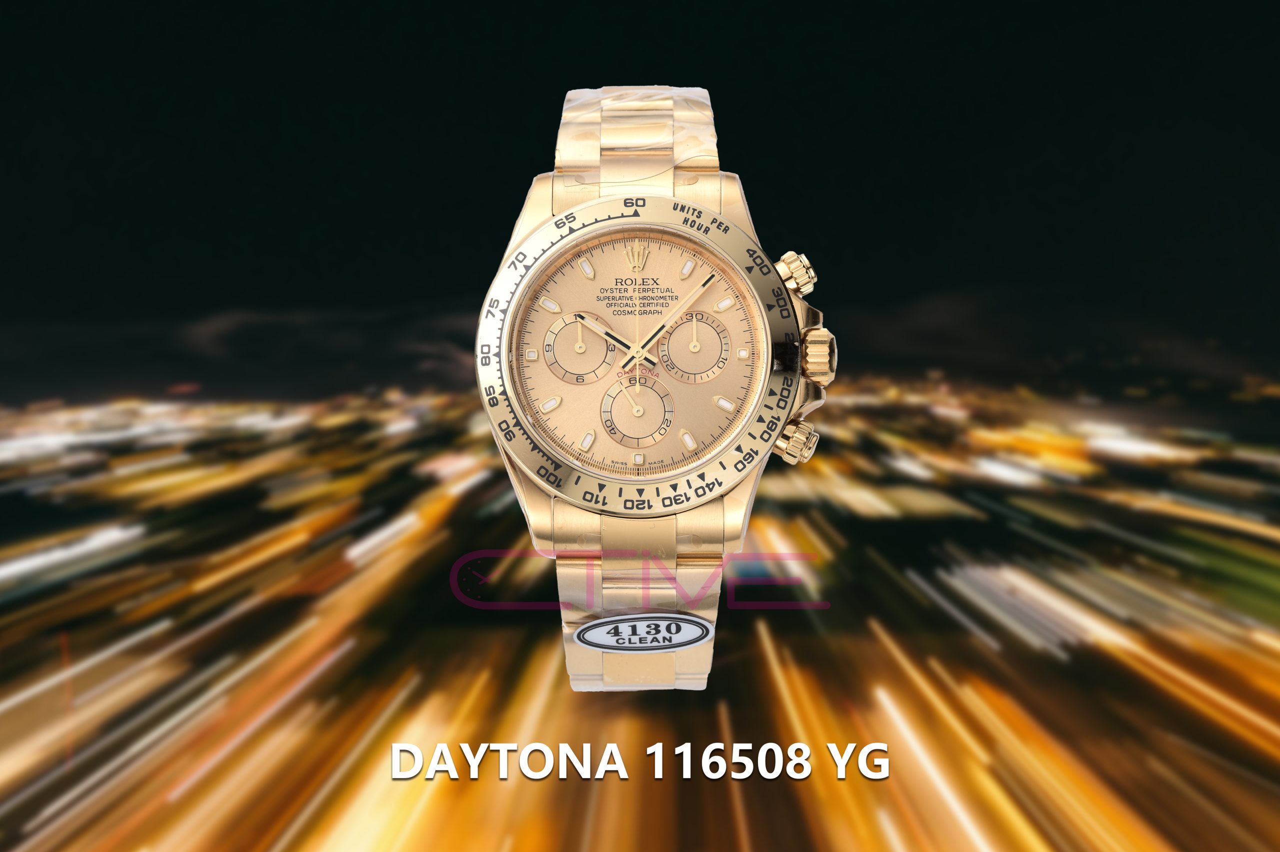 Daytona 116508 YG Clean 1:1 Best Edition YG Diamonds Dial on YG Bracelet SA4130