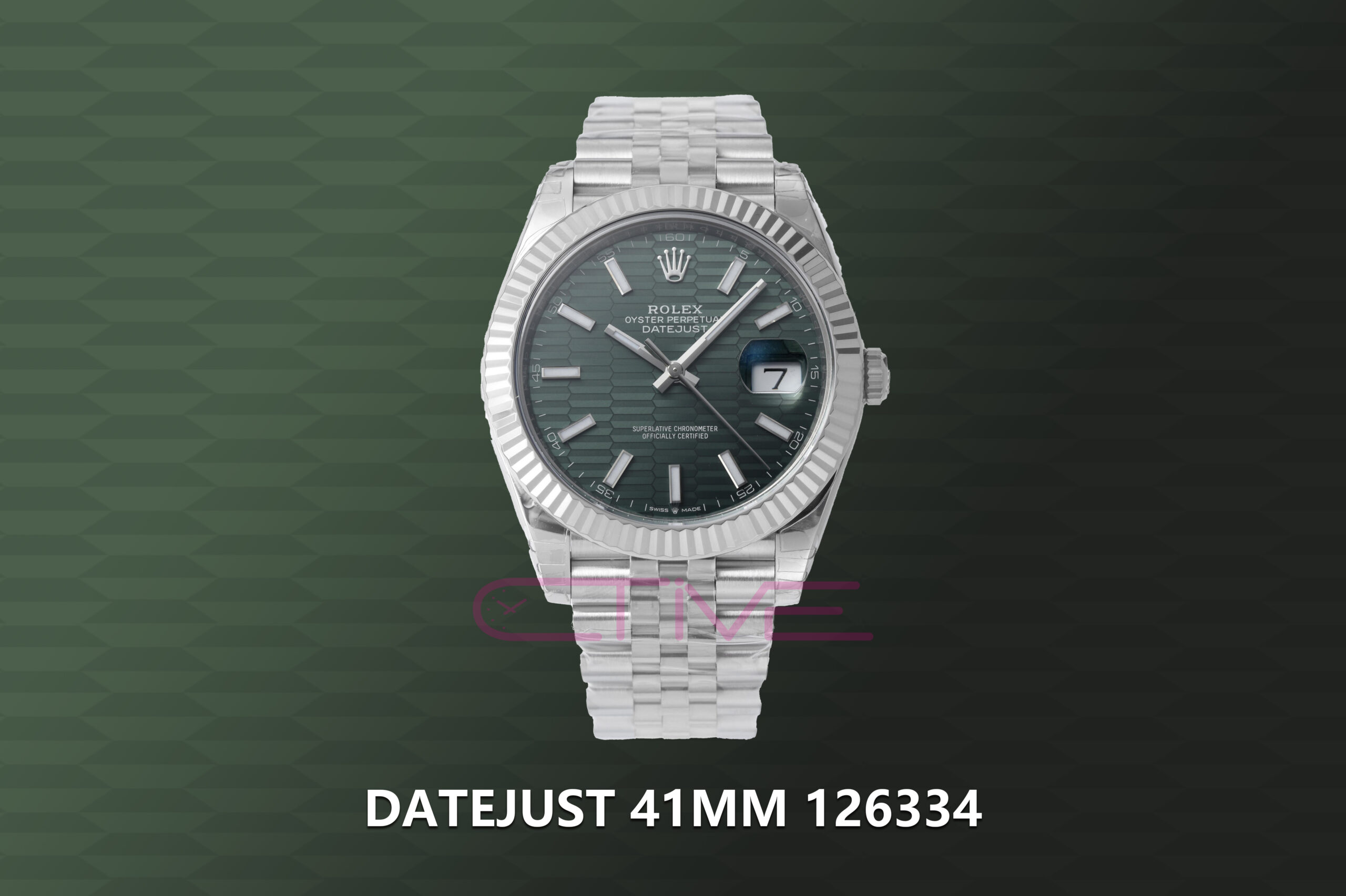 DateJust 41MM 126334 VSF 1:1 Best Edition Green Fluted Dial on 904L SS Jubilee Bracelet VS3235