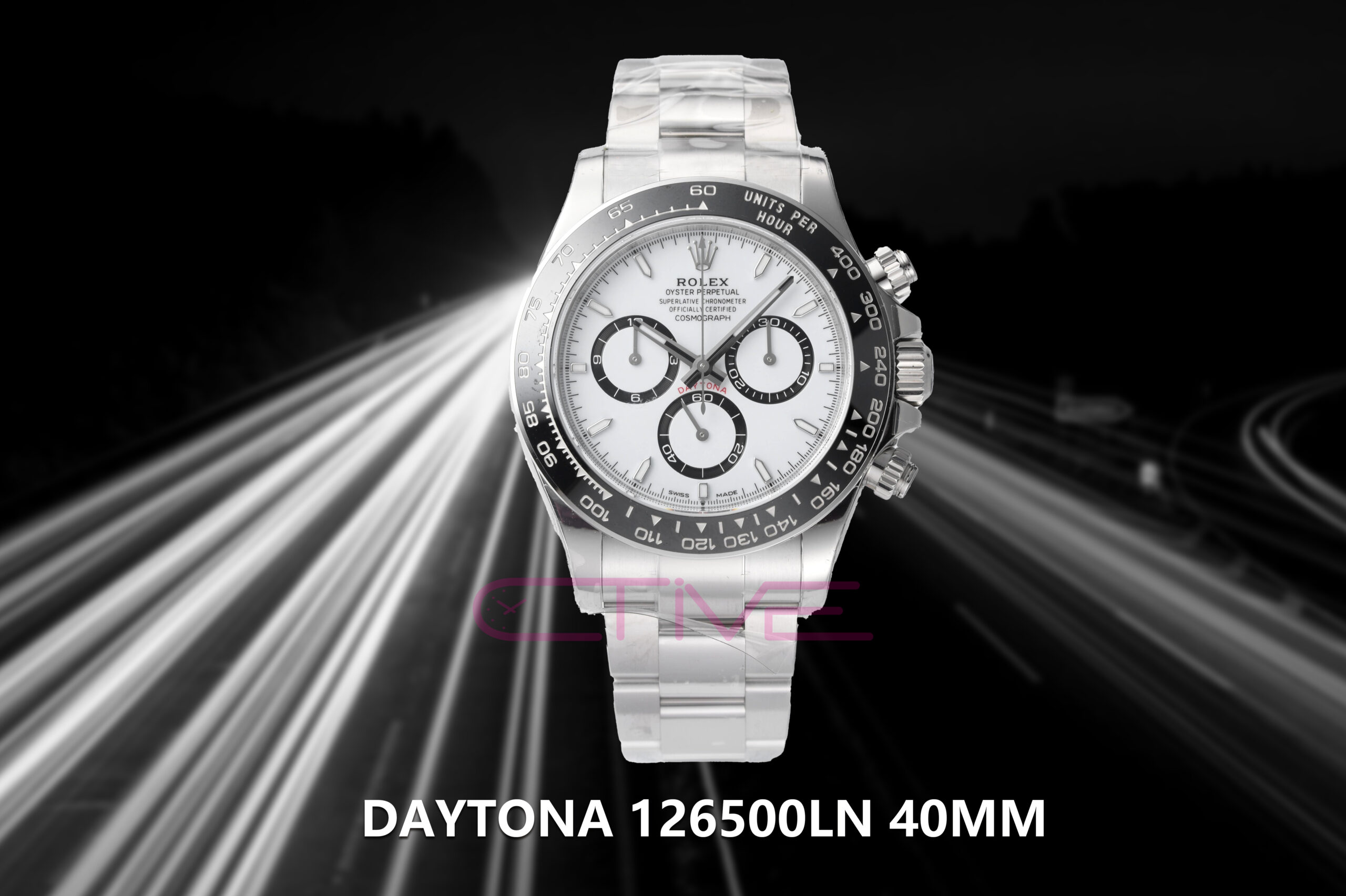 Daytona 126500LN 40mm SS/SS 1:1 Best Edition White Dial VSF DD4131 Super Clone