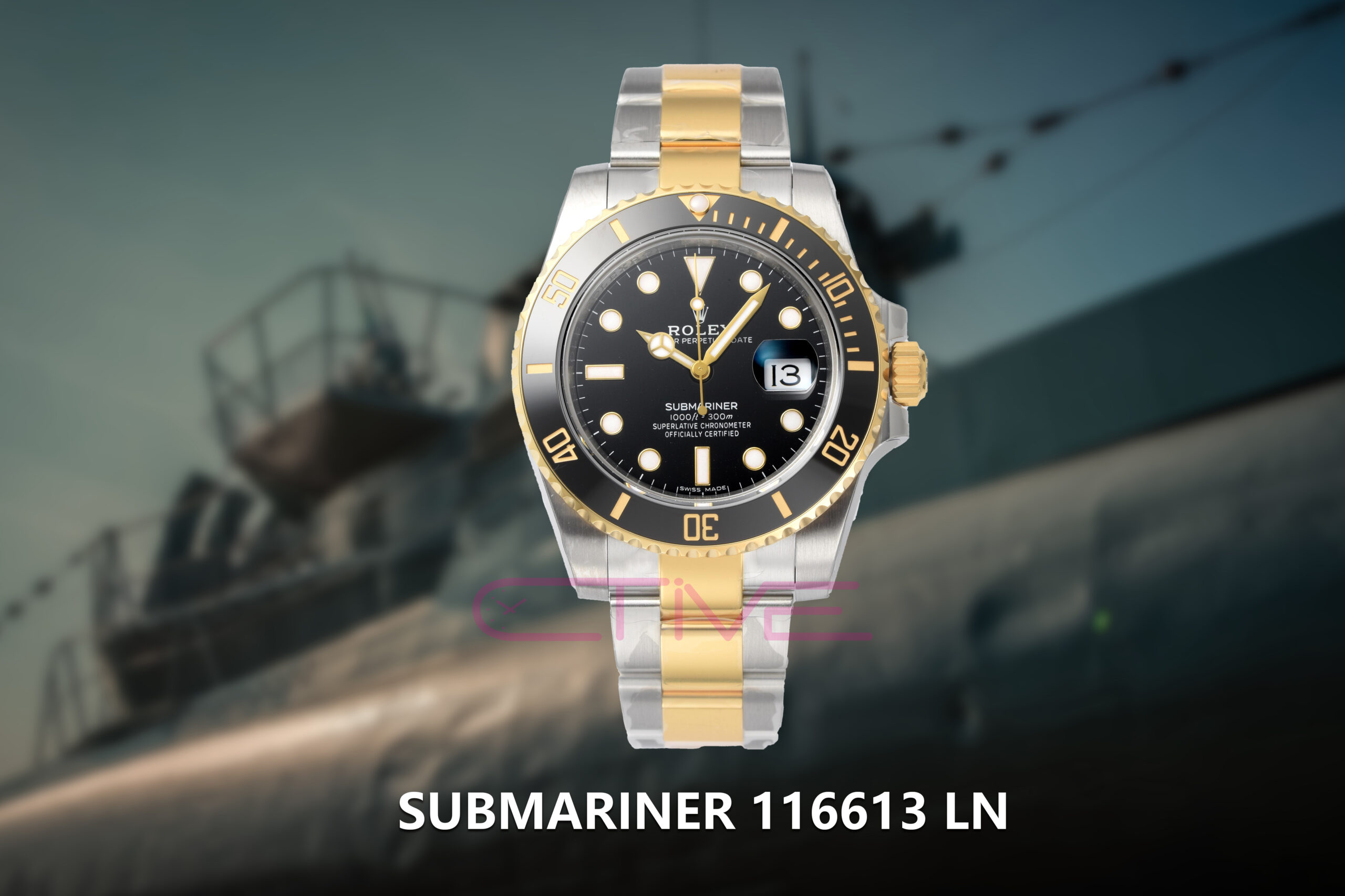Submariner 116613 LN VSF 1:1 Best Edition Black Dial on SS/YG Bracelet VS3135
