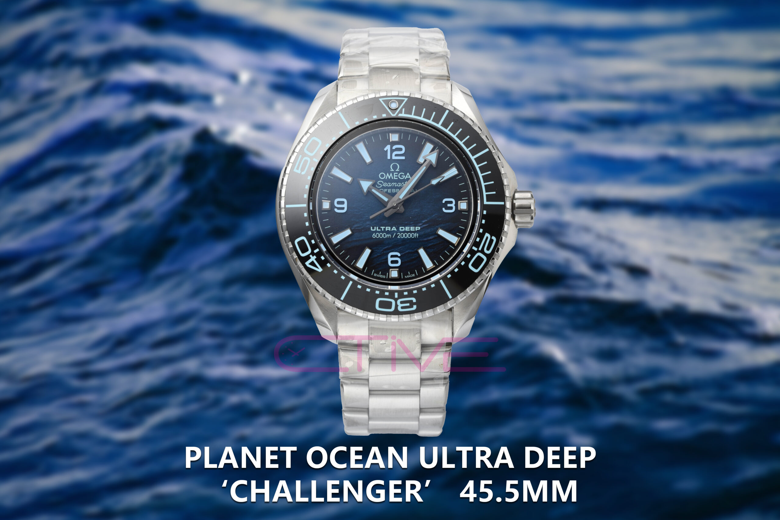 Planet Ocean Ultra Deep 'Challenger' 45.5mm SS/SS Blue Dial VSF A8912 Super Clone
