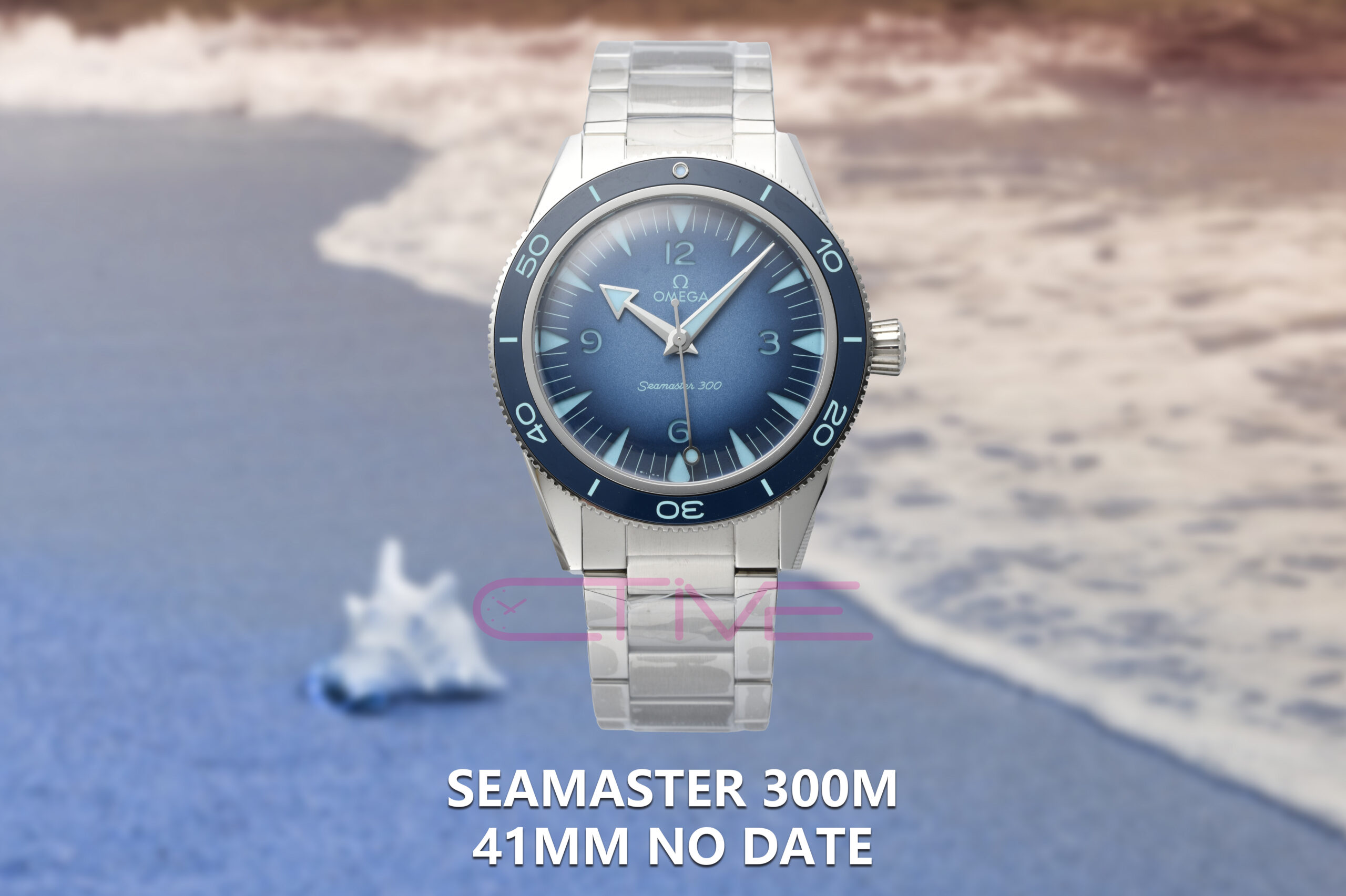 Seamaster 300m 41mm No Date SS Bracelet Summer Blue Dial VSF1:1 Best Edition A8912