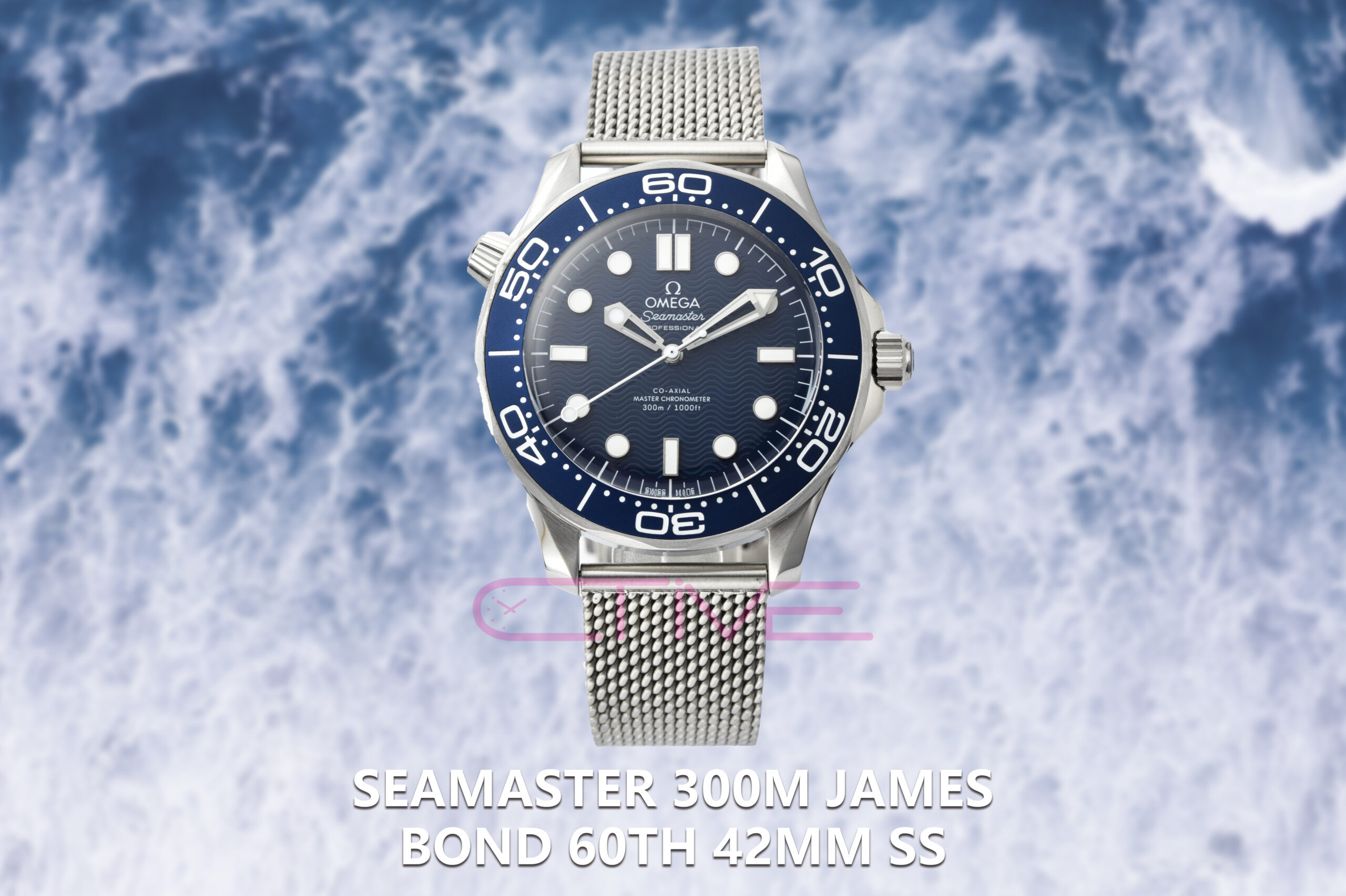 Seamaster 300m James Bond 60th 42mm SS/SS Blue Dial VSF 1:1 Best Edition A8806