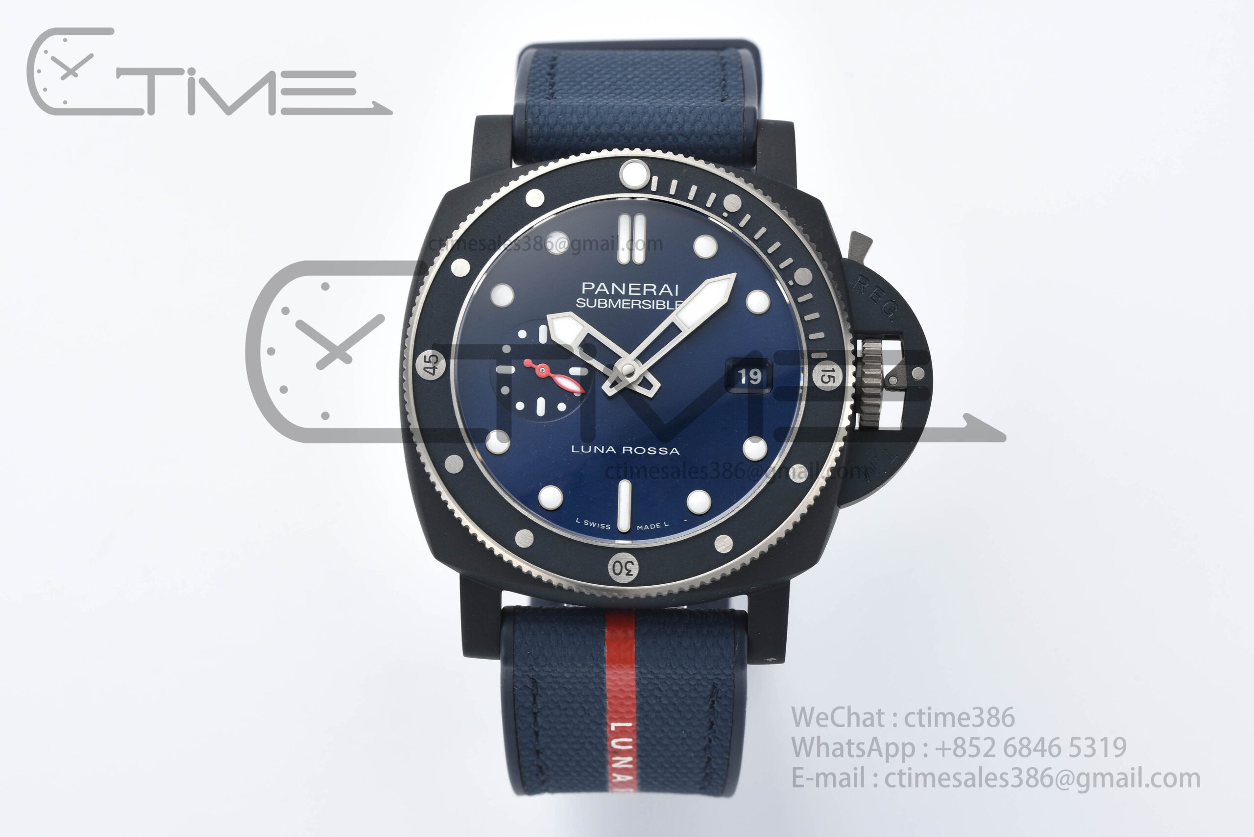 Submersible PAM1466 44mm SS/NY VSF 1:1 Best Edition Blue Dial P900